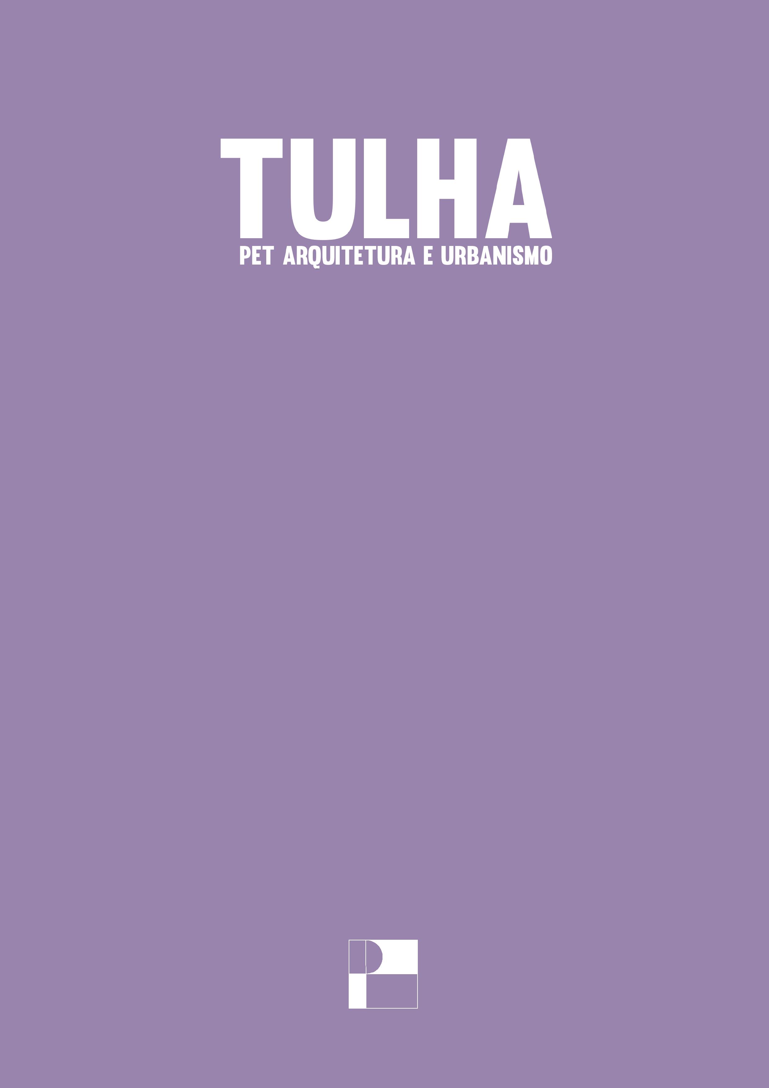 capa da seção de introdução da revista tulha nº 09, fundo roxo com os dizeres TULHA Pet Arquitetura e Urbanismo e o logo do grupo